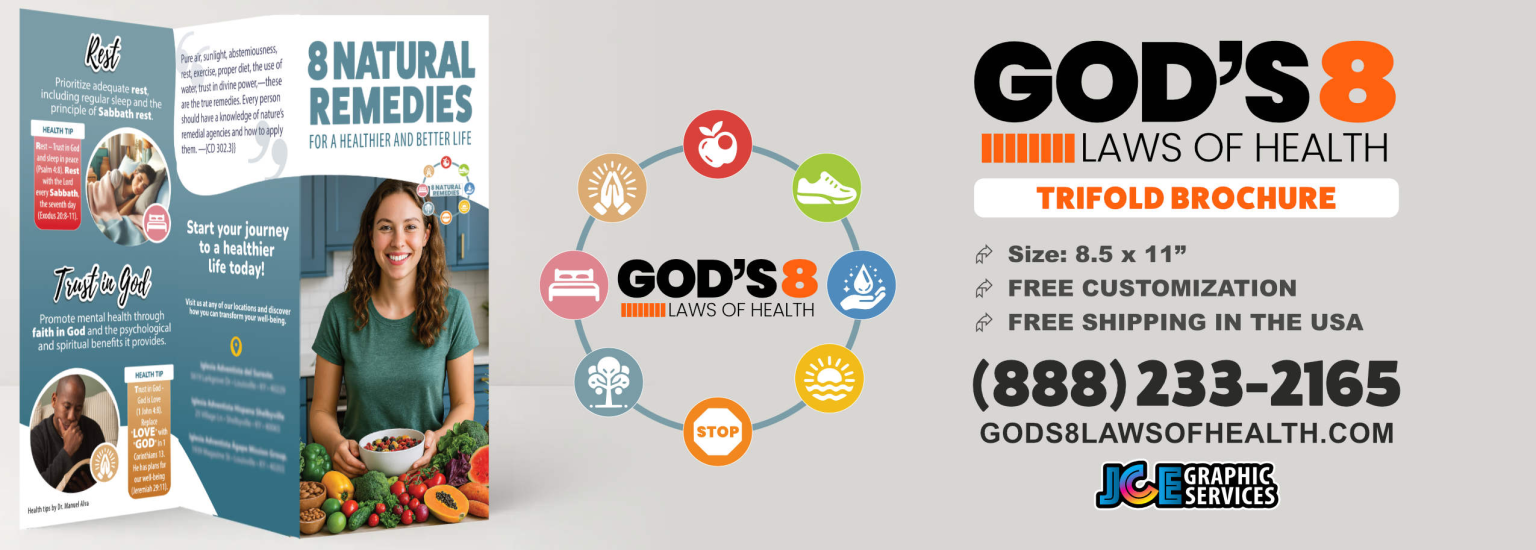 God’s 8 Laws of Health Brochure