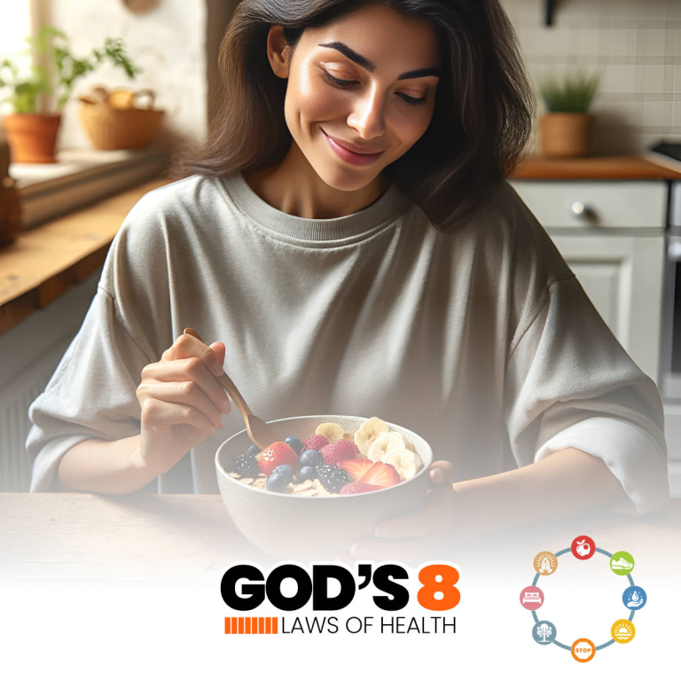 God's 8 Laws of Health nutrition teaching artwork