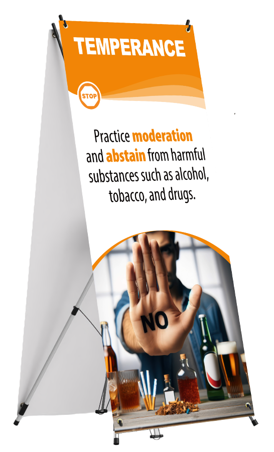 God’s 8 Laws of Health X-Stand Banner Set view 4