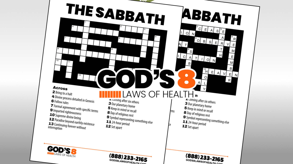 The Sabbath – Crossword Puzzle