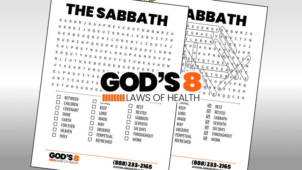 The Sabbath – Word Search Puzzle